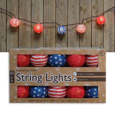 Patriotic Lantern Lights - The Fox Decor